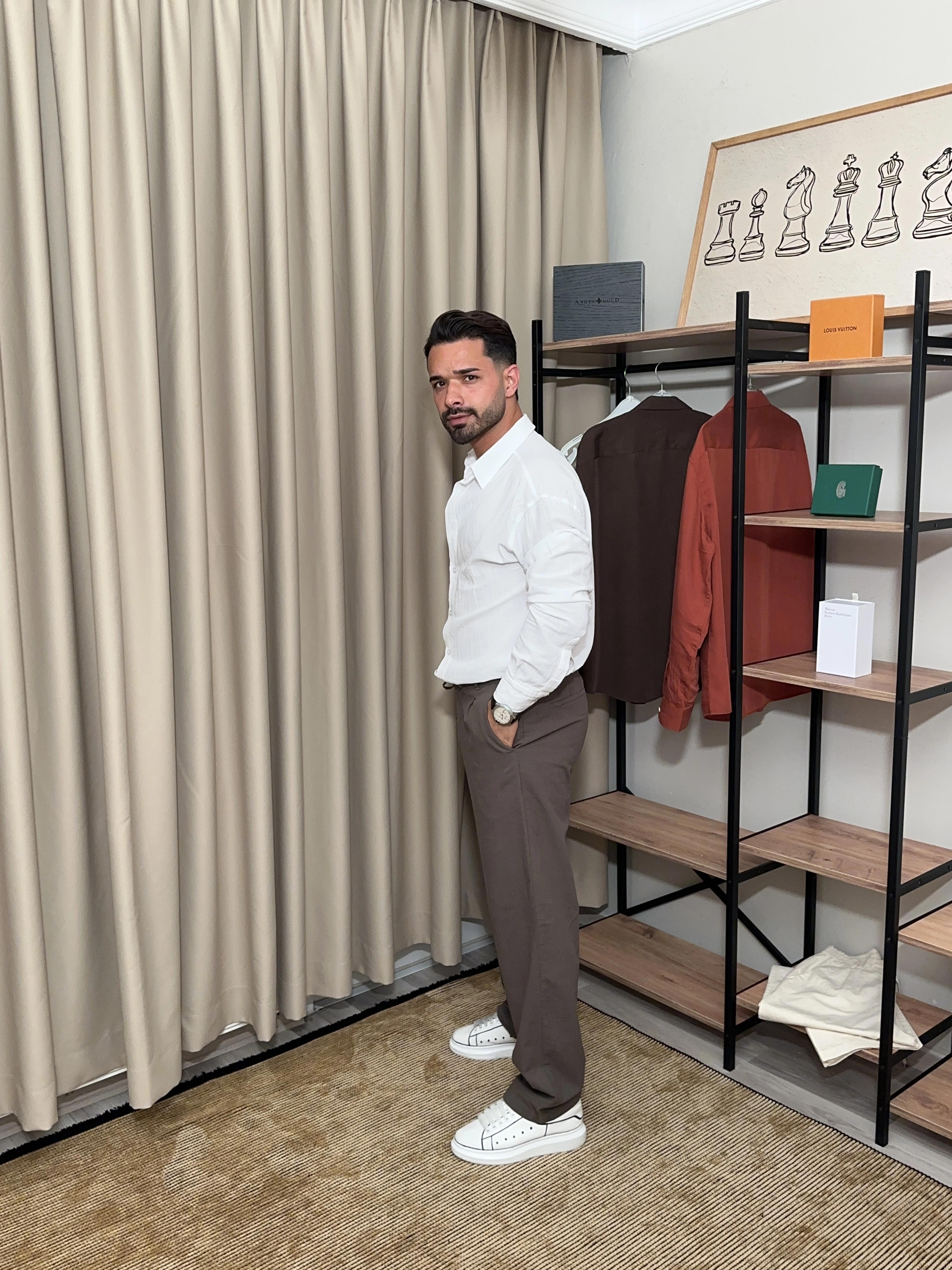 KETEN PANTOLON HAKİ 