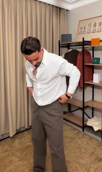 KETEN BEYAZ GÖMLEK 
