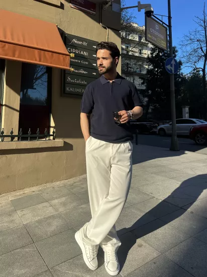 BOL KESİM SCUBA PANTOLON BEYAZ